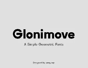 Glonimove font