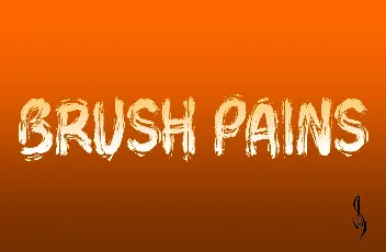 Brush Pains Free Download font