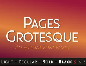 Pages Grotesque font