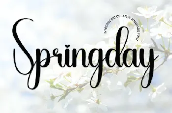 Springday Script font