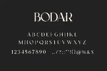 BODAR font