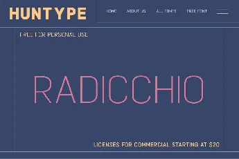 Radicchio font