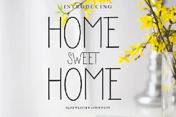 Home Sweet Home font