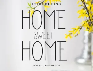 Home Sweet Home font