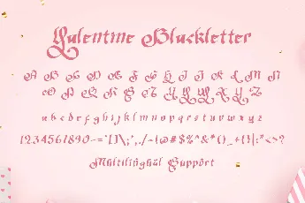 Valentine Blackletter Demo font