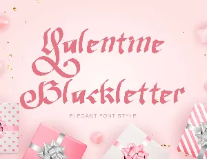 Valentine Blackletter Demo font