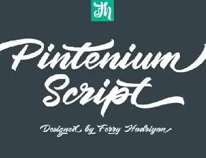 Pintenium Brush font