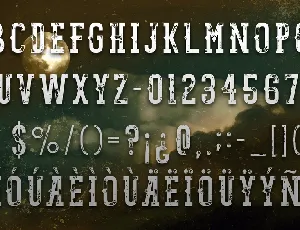 Dusk Dismantled font