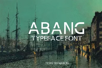 Abang Typeface font