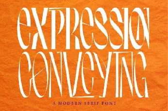 Expression Conveying font