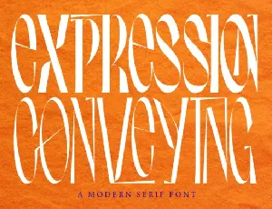 Expression Conveying font