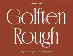 Golften rough font
