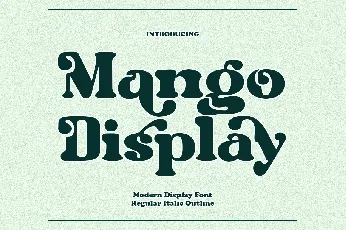 Mango Display font