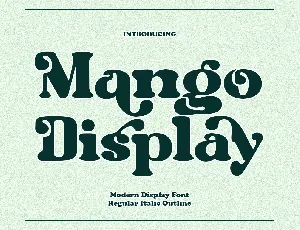 Mango Display font