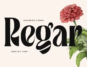 Regar Demo font