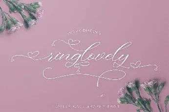 Ringlovely Calligraphy Script font