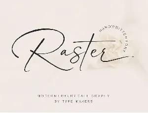 Raster font