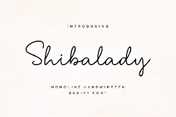 Shibalady font