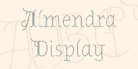 Almendra Display font