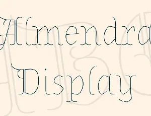 Almendra Display font