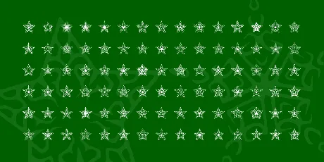 90 Stars BRK font