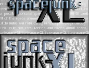 spacejunk:XL font