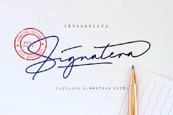 Signatera font