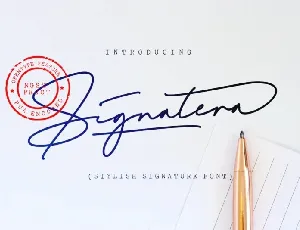 Signatera font