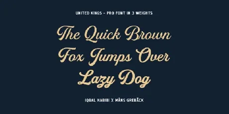 United Kings font