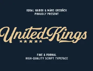 United Kings font