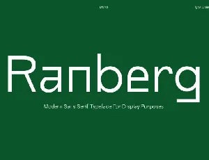 Ranberg font