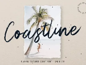 Coastline Brush font