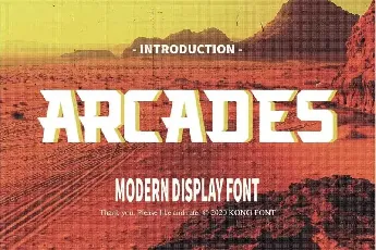 Arcades Display font