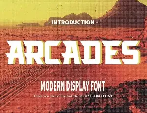 Arcades Display font