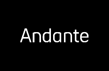 Andante font