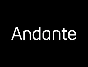 Andante font