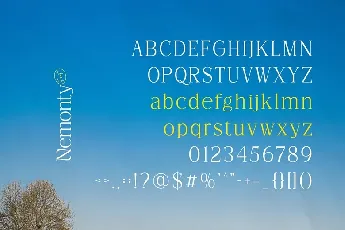 Nemonty font