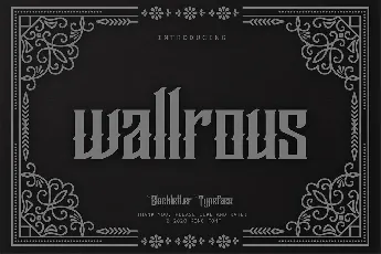 Wallrous Blackletter Tattoo Typeface font