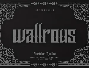 Wallrous Blackletter Tattoo Typeface font