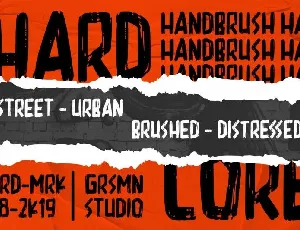 Hardcore font