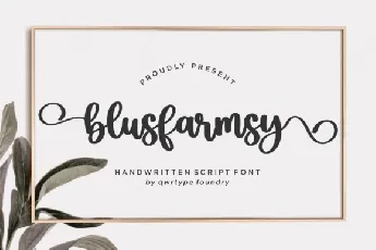 Blusfarmsy font