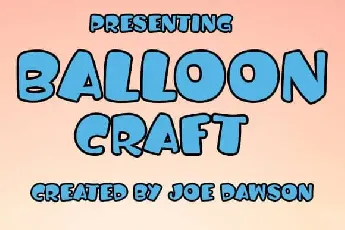 Balloon Craft Display font