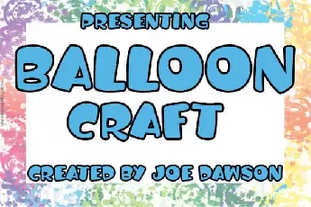 Balloon Craft Display font