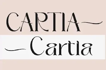 Cartia font