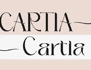 Cartia font