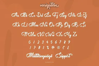 Varigation font