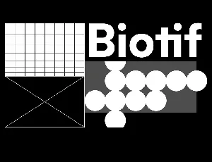 Biotif font