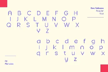 Row Vatikano font