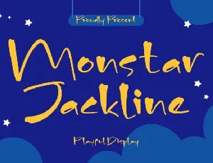 Monstar Jackline font