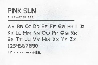 Pink Sun Demo font